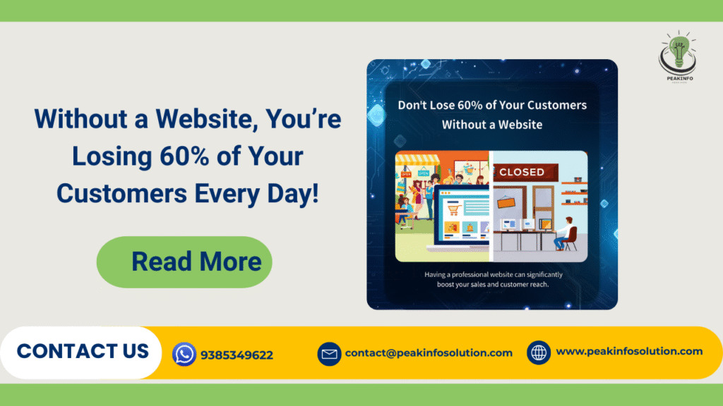 Without a Website, You’re Losing 60% of Your Customers Every Day!