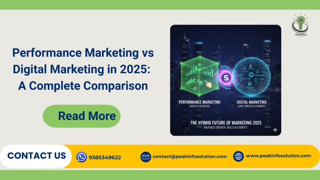 Performance Marketing vs Digital Marketing in 2025: A Complete Comparison